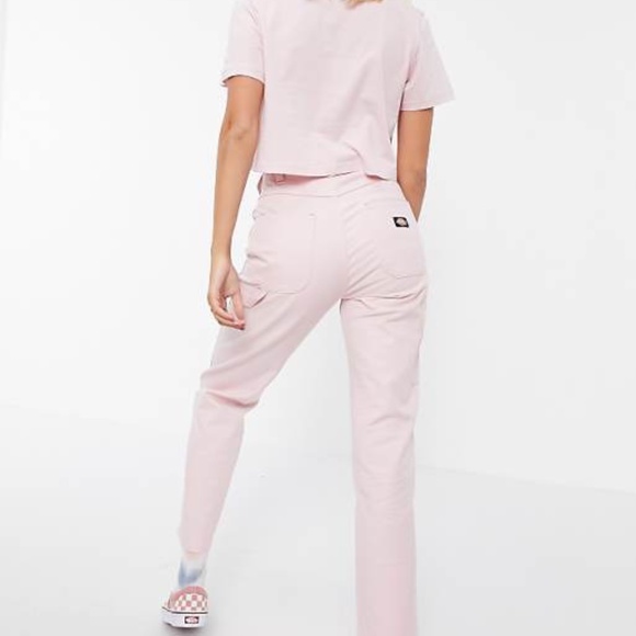 NWOT Dickies carpenters pants, light Pink High Rise - Picture 1 of 9